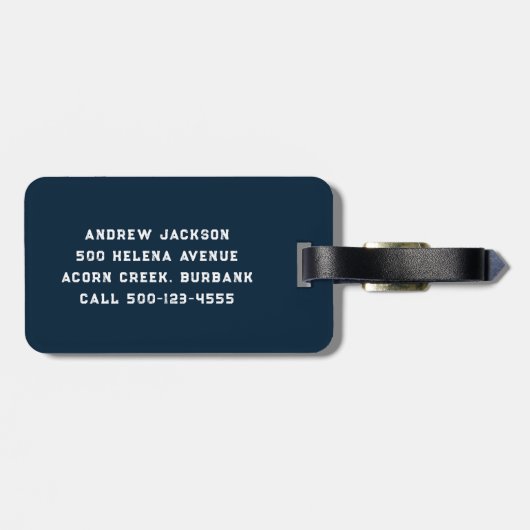 Bester Vater nach Par Golfer Mit Monogramm Gepäckanhänger (Rückseite horizontal)