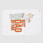 Bester Vater nach Par Golfhandtuch (Horizontal)