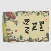 Bester Vater nach Par Golfhandtuch (Horizontal)