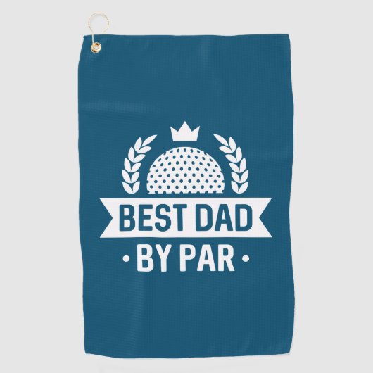 Bester Vater nach Par Golfhandtuch (Vorderseite)