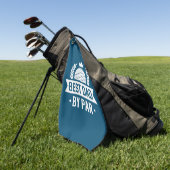 Bester Vater nach Par Golfhandtuch (Gras)