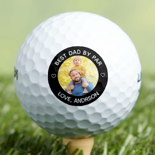 Bester Vater nach Par Individuelle Name Foto Vater Golfball