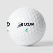 Bester Vater nach Par Individuelle Name Vatertag Golfball (Logo)