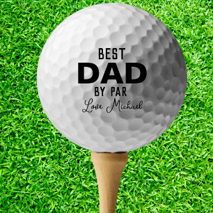 Bester Vater nach Par Individuelle Name Vatertag Golfball