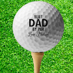 Bester Vater nach Par Individuelle Name Vatertag Golfball<br><div class="desc">Best Vater by Par Vatertag Golf Balls.</div>