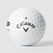 Bester Vater nach Par Individuelle Name Vatertag Golfball (Logo)