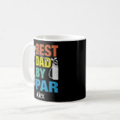 Bester Vater nach Par Individuelle Name Vatertag Kaffeetasse (Vorderseite Links)