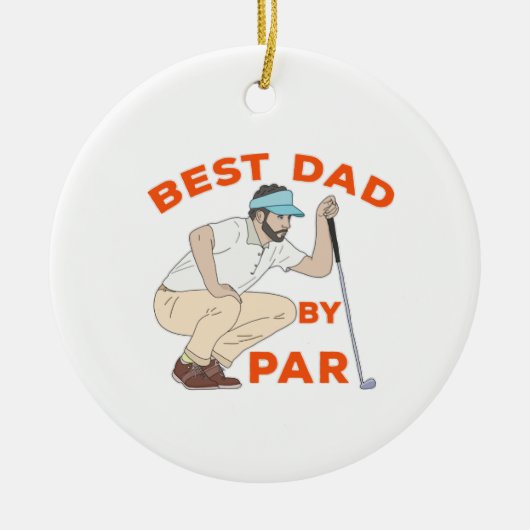 Bester Vater nach Par Keramik Ornament (Vorne)
