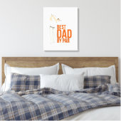 Bester Vater nach Par Leinwanddruck (Insitu (Schlafzimmer))