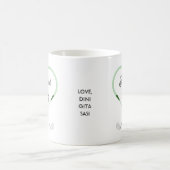 Bester Vater nach Par Liebe Golf Theme Kaffeetasse (Mittel)