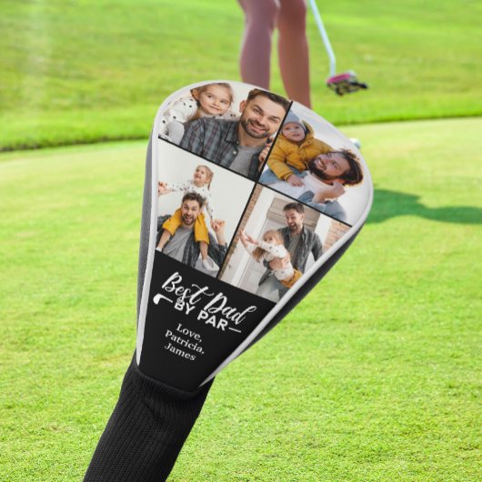 Bester Vater nach Par mit benutzerdefinierten Foto Golf Headcover