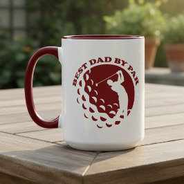 Bester Vater nach Par Modernes Golfspiel Tasse