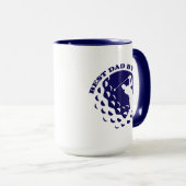 Bester Vater nach Par Modernes Golfspiel Tasse (VorderseiteRechts)