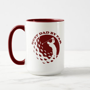Bester Vater nach Par Modernes Golfspiel Tasse