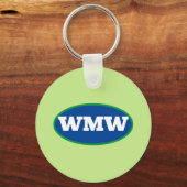 Bester Vater nach Par! Monogram Golf Hat Schlüsselanhänger (Rückseite)