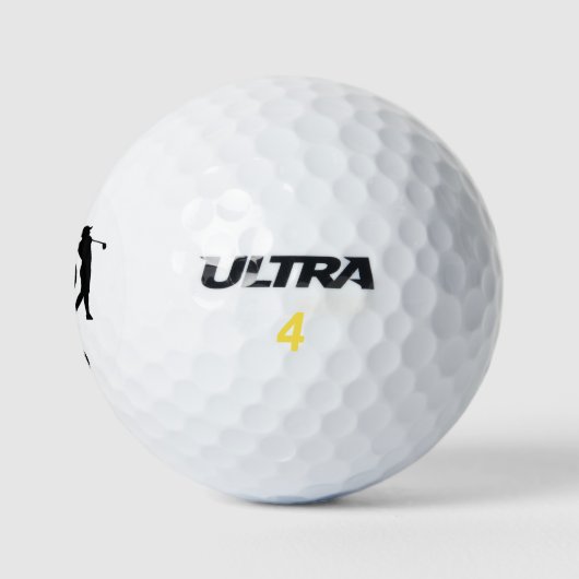 Bester Vater nach Par-Monogramm-Initialen Golfball (Logo)
