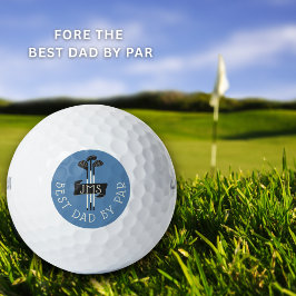 Bester Vater nach Par monogrammierte Golfschläger  Golfball