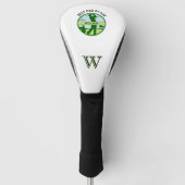 BESTER VATER NACH PAR NAME CUSTOM MONOGRAM GOLF HEADCOVER (Vorderseite)