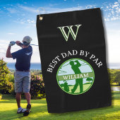 BESTER VATER NACH PAR NAME CUSTOM MONOGRAM GOLFHANDTUCH