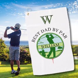 BESTER VATER NACH PAR NAME CUSTOM MONOGRAM GOLFHANDTUCH