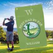 * BESTER VATER NACH PAR NAME CUSTOM MONOGRAM GOLFHANDTUCH