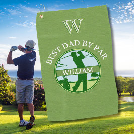 BESTER VATER NACH PAR NAME CUSTOM MONOGRAM GOLFHANDTUCH