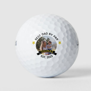 Bester Vater nach Par Neues Vatertag Foto Golfball