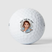 Bester Vater nach Par - Niedliches Personalisierte Golfball (Vorderseite)