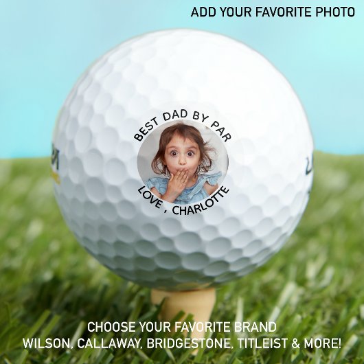 Bester Vater nach Par - Niedliches Personalisierte Golfball