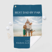 Bester Vater nach Par Personalisiert Foto Golfhandtuch (Insitu)