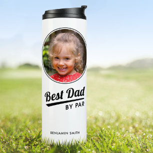 Bester Vater nach Par Personalisiert Foto Weiß Thermosbecher