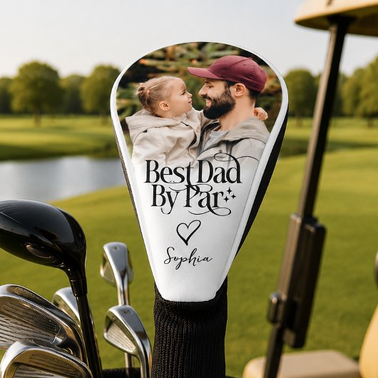 Bester Vater nach Par Personalisiert Golf Headcover