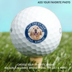Bester Vater Nach Par Personalisiert Hund Foto Gol Golfball at Zazzle