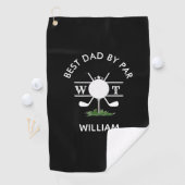 Bester Vater nach Par Personalisiert Men Golfhandtuch (Insitu)