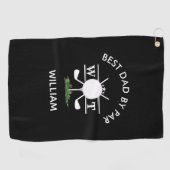Bester Vater nach Par Personalisiert Men Golfhandtuch (Horizontal)