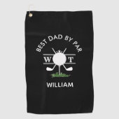 Bester Vater nach Par Personalisiert Men Golfhandtuch (Vorderseite)