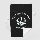 Bester Vater nach Par Personalisiert Men Golfhandtuch (Insitu)