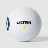Bester Vater nach Par Personalisiert Vatertag Foto Golfball (Logo)