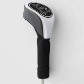 Bester Vater nach Par Personalisierte Monogramm Fu Golf Headcover (angewinkelt)