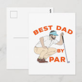 Bester Vater nach Par Postkarte (Vorne/Hinten)