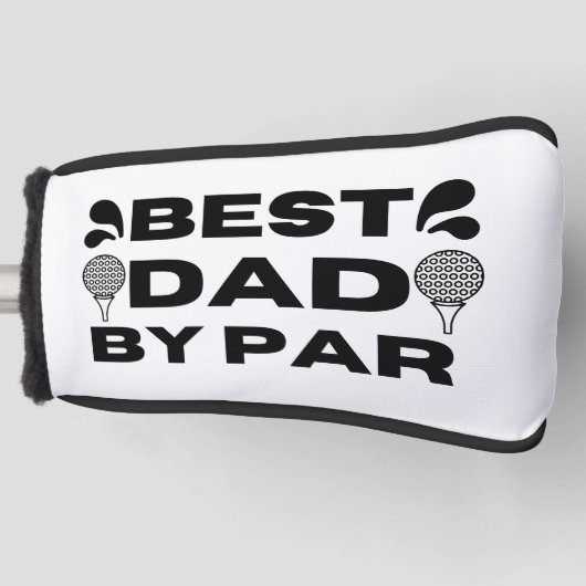 Bester Vater nach Par Putter-Abdeckung Golf Headcover (Vorderseite)