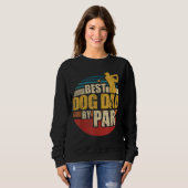 Bester Vater nach Par Retro Golf Player Sweatshirt (Vorne ganz)