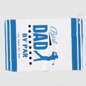 Bester Vater nach PAR Retro Schriftart Golfhandtuch (Horizontal)