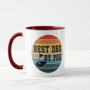 Bester Vater nach Par Retro Sunset Tasse
