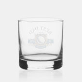 Bester Vater nach Par Siegel Elegante Custom Whiskyglas (Rückseite)