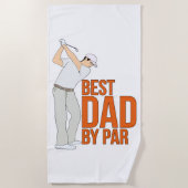 Bester Vater nach Par Strandtuch (Vorderseite)
