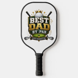 „Bester Vater nach Par“ Thema Pickleball Schläger