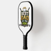 „Bester Vater nach Par“ Thema Pickleball Schläger (Links)