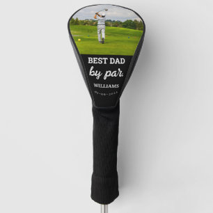 Bester Vater nach Par Vatertag Custom Foto Golf He Headcover