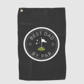 Bester Vater nach Par | Vatertagsgeschenk Golfhandtuch (Vorderseite)